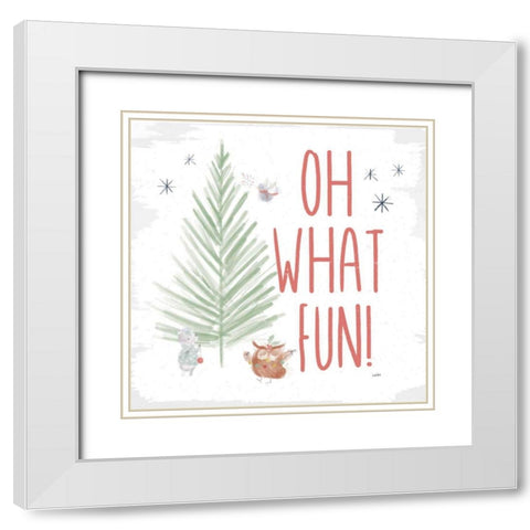 Woodland Wonders VIII White Modern Wood Framed Art Print with Double Matting by York, Leah