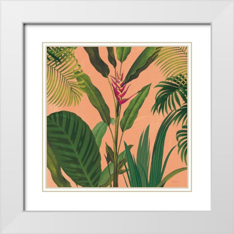 Dramatic Tropical II Boho White Modern Wood Framed Art Print with Double Matting by Schlabach, Sue