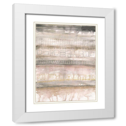 Neutral Studies I White Modern Wood Framed Art Print with Double Matting by Prahl, Courtney