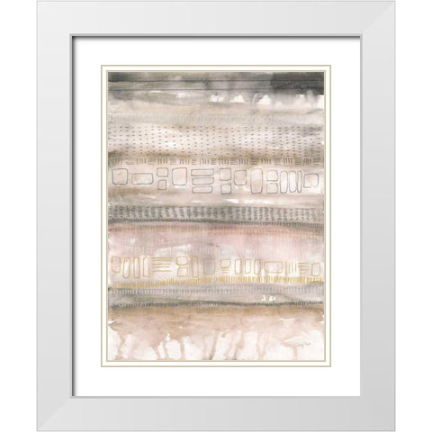 Neutral Studies I White Modern Wood Framed Art Print with Double Matting by Prahl, Courtney
