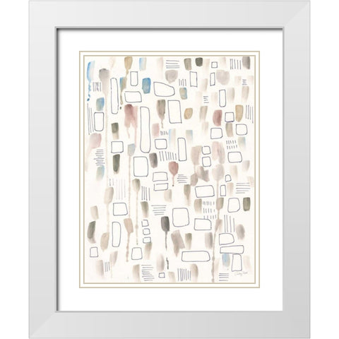 Neutral Studies III White Modern Wood Framed Art Print with Double Matting by Prahl, Courtney