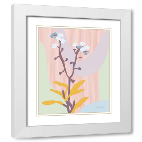Dont Forget Me Pastel White Modern Wood Framed Art Print with Double Matting by Gallagher, Megan
