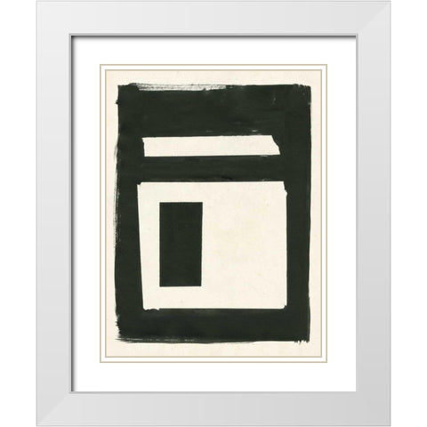 Portal I White Modern Wood Framed Art Print with Double Matting by Hershey, Moira