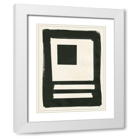 Portal II White Modern Wood Framed Art Print with Double Matting by Hershey, Moira