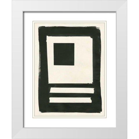 Portal II White Modern Wood Framed Art Print with Double Matting by Hershey, Moira