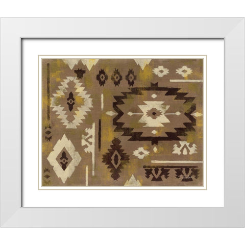 Of the West White Modern Wood Framed Art Print with Double Matting by Vassileva, Silvia