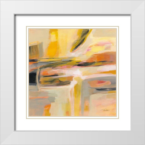 Happy Sunshine White Modern Wood Framed Art Print with Double Matting by Vassileva, Silvia