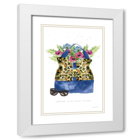 On the Wild Side I White Modern Wood Framed Art Print with Double Matting by Charro, Mercedes Lopez
