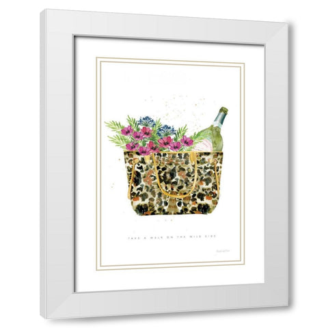 On the Wild Side IV White Modern Wood Framed Art Print with Double Matting by Charro, Mercedes Lopez