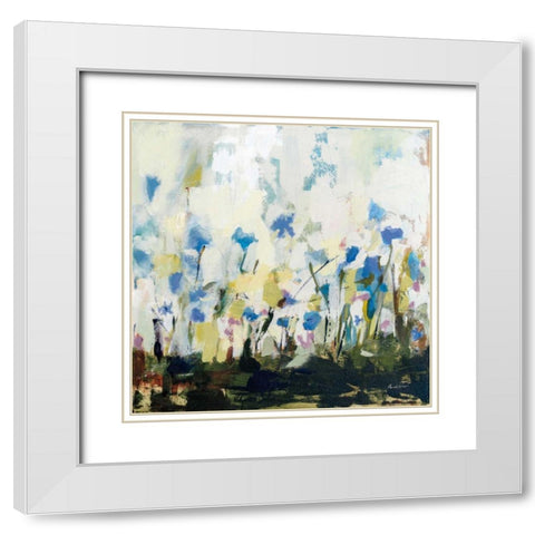 Spontaneous Summer IV White Modern Wood Framed Art Print with Double Matting by Munger, Pamela