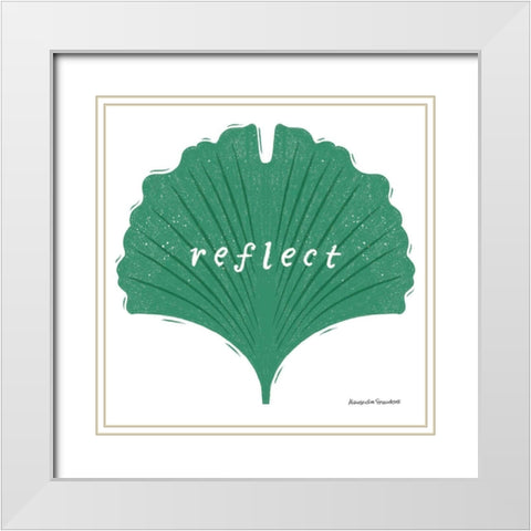 Nature Sanctuary IV White Modern Wood Framed Art Print with Double Matting by Snowdon, Alexandra