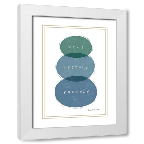 Nature Sanctuary VI White Modern Wood Framed Art Print with Double Matting by Snowdon, Alexandra