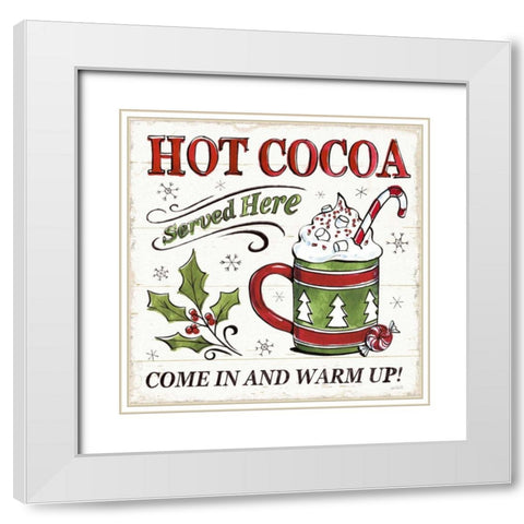 Christmas Treats IV White Modern Wood Framed Art Print with Double Matting by Tavoletti, Anne