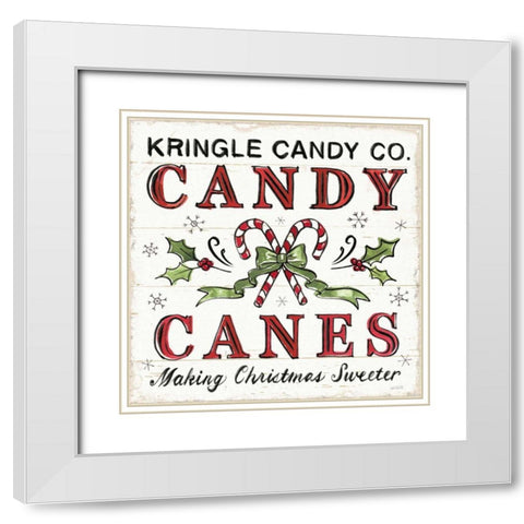Christmas Treats V White Modern Wood Framed Art Print with Double Matting by Tavoletti, Anne