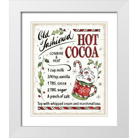 Christmas Treats VII White Modern Wood Framed Art Print with Double Matting by Tavoletti, Anne