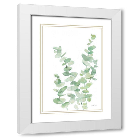 Eucalyptus II White Modern Wood Framed Art Print with Double Matting by Pete, Katrina