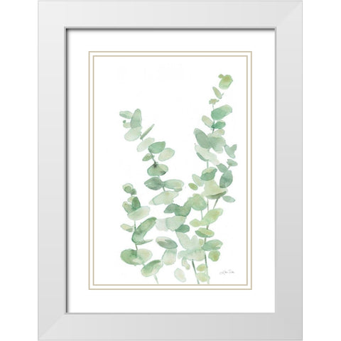 Eucalyptus II White Modern Wood Framed Art Print with Double Matting by Pete, Katrina