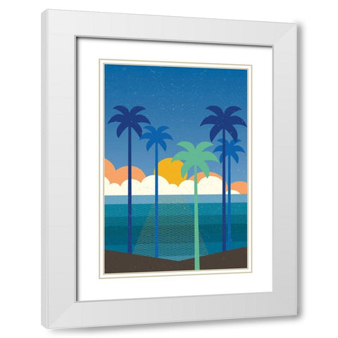 Buena Vista No Words White Modern Wood Framed Art Print with Double Matting by Wild Apple Portfolio