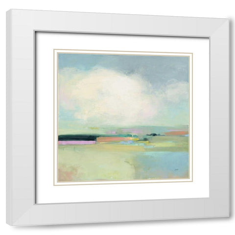 Colorful Landscape White Modern Wood Framed Art Print with Double Matting by Purinton, Julia