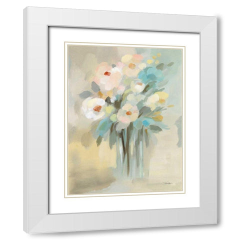 Love Message White Modern Wood Framed Art Print with Double Matting by Vassileva, Silvia