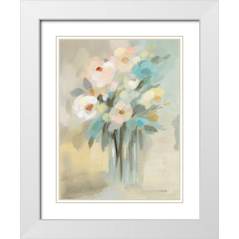 Love Message White Modern Wood Framed Art Print with Double Matting by Vassileva, Silvia