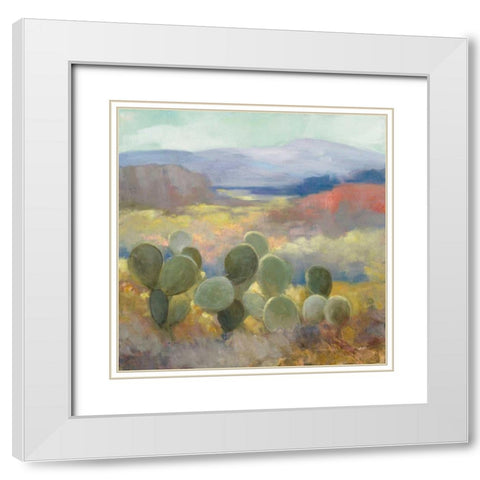 High Desert II White Modern Wood Framed Art Print with Double Matting by Purinton, Julia