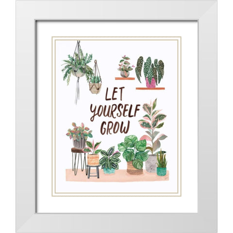 Jungle Home I White Modern Wood Framed Art Print with Double Matting by Panganiban, Karyn