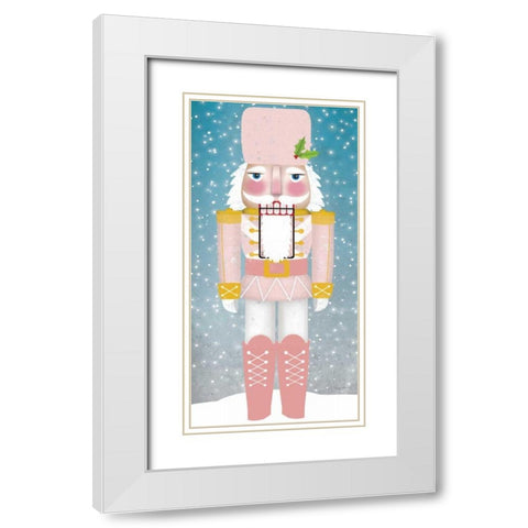 Nutcracker I Blush White Modern Wood Framed Art Print with Double Matting by Fowler, Ryan