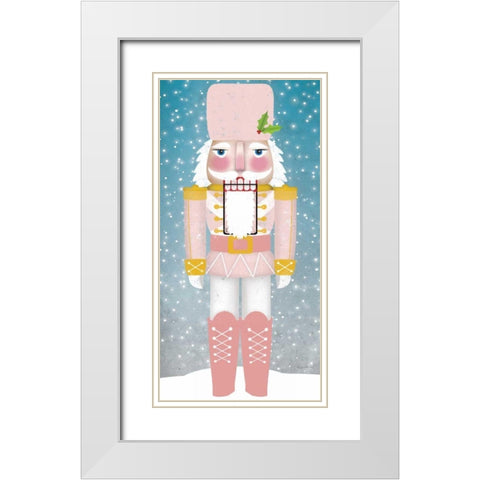 Nutcracker I Blush White Modern Wood Framed Art Print with Double Matting by Fowler, Ryan