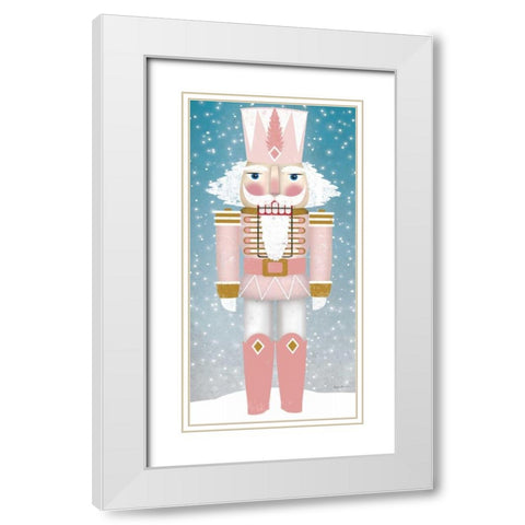 Nutcracker II Blush White Modern Wood Framed Art Print with Double Matting by Fowler, Ryan