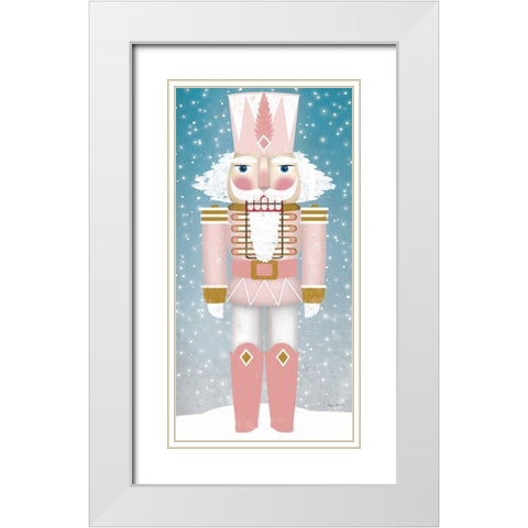 Nutcracker II Blush White Modern Wood Framed Art Print with Double Matting by Fowler, Ryan