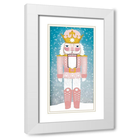 Nutcracker III Blush White Modern Wood Framed Art Print with Double Matting by Fowler, Ryan