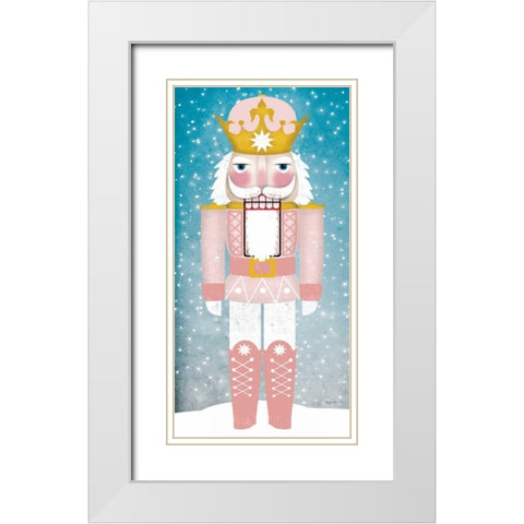 Nutcracker III Blush White Modern Wood Framed Art Print with Double Matting by Fowler, Ryan