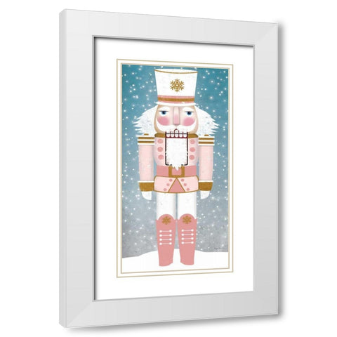 Nutcracker IV Blush White Modern Wood Framed Art Print with Double Matting by Fowler, Ryan