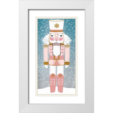 Nutcracker IV Blush White Modern Wood Framed Art Print with Double Matting by Fowler, Ryan