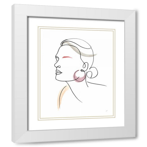 All Dressed Up White Modern Wood Framed Art Print with Double Matting by Panganiban, Karyn