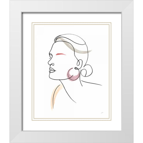 All Dressed Up White Modern Wood Framed Art Print with Double Matting by Panganiban, Karyn