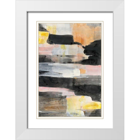Break of Day White Modern Wood Framed Art Print with Double Matting by Hristova, Albena