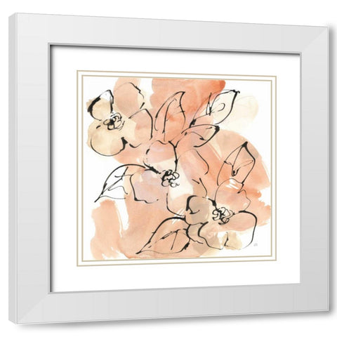Terracotta Neutrals II White Modern Wood Framed Art Print with Double Matting by Paschke, Chris