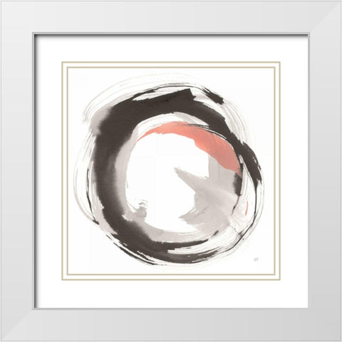 Hake Clay I White Modern Wood Framed Art Print with Double Matting by Paschke, Chris