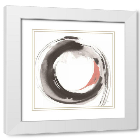 Hake Clay II White Modern Wood Framed Art Print with Double Matting by Paschke, Chris