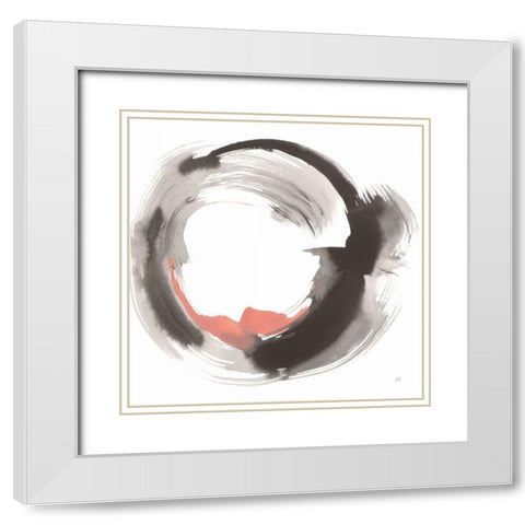 Hake Clay IV White Modern Wood Framed Art Print with Double Matting by Paschke, Chris