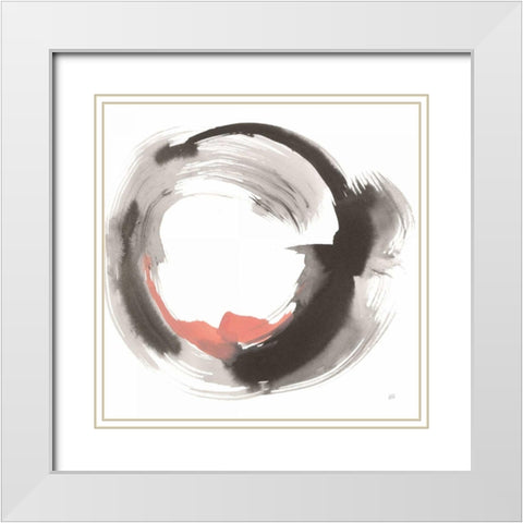 Hake Clay IV White Modern Wood Framed Art Print with Double Matting by Paschke, Chris