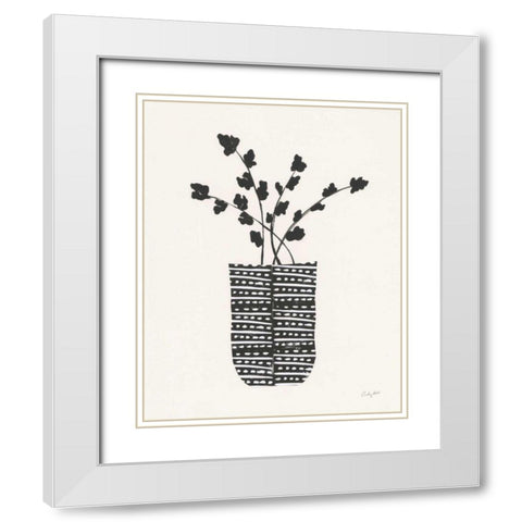 Shadow Vessel I White Modern Wood Framed Art Print with Double Matting by Prahl, Courtney