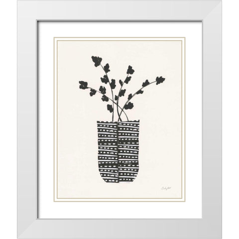 Shadow Vessel I White Modern Wood Framed Art Print with Double Matting by Prahl, Courtney