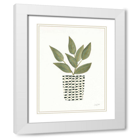 Herb Garden III White Modern Wood Framed Art Print with Double Matting by Prahl, Courtney