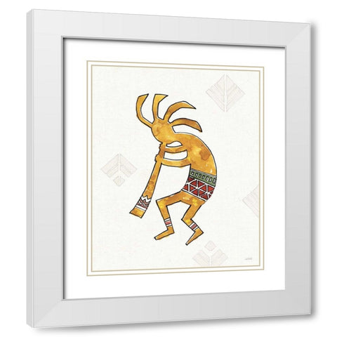 Southwest Flair III White Modern Wood Framed Art Print with Double Matting by Tavoletti, Anne