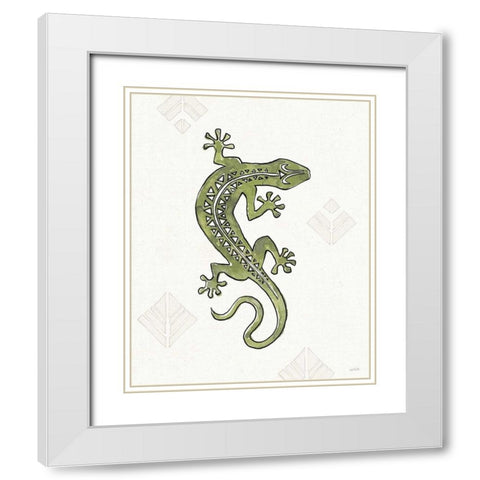 Southwest Flair IV White Modern Wood Framed Art Print with Double Matting by Tavoletti, Anne