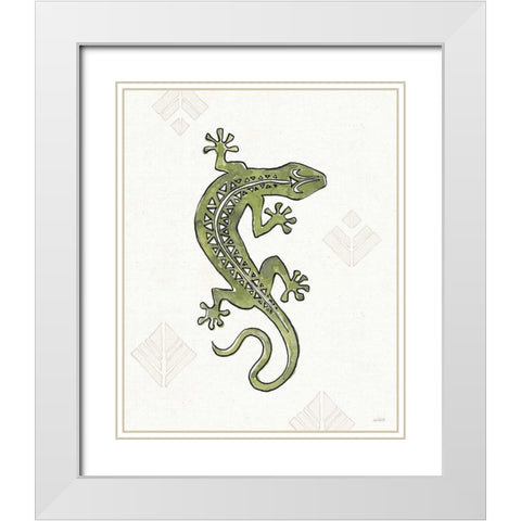 Southwest Flair IV White Modern Wood Framed Art Print with Double Matting by Tavoletti, Anne