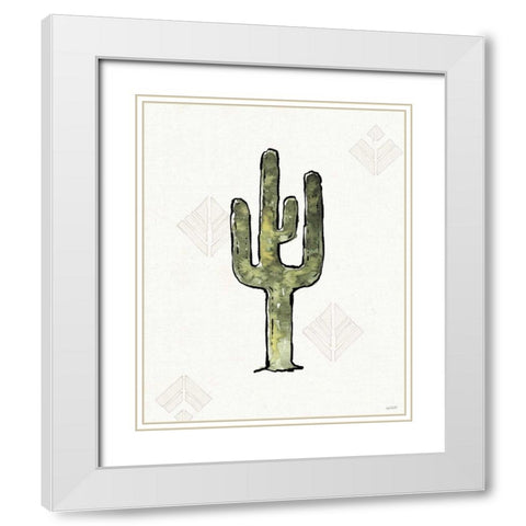Southwest Flair VI White Modern Wood Framed Art Print with Double Matting by Tavoletti, Anne